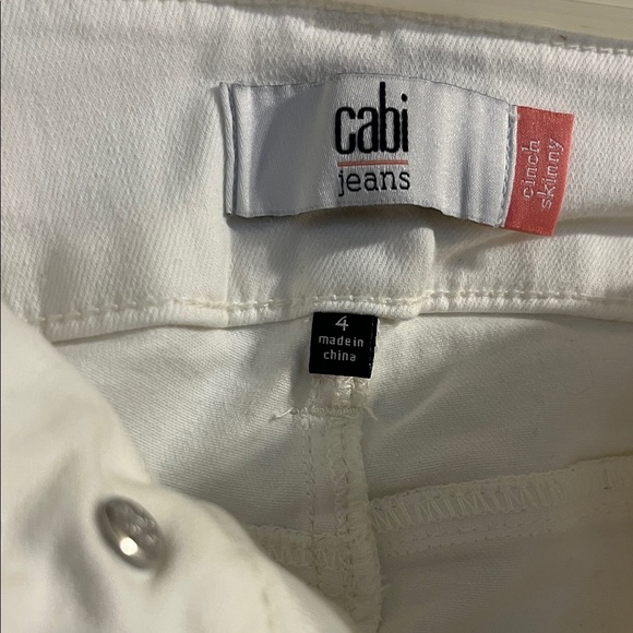 CAbi Women's Crisp White Skinny Jeans - Picture 2 of 6